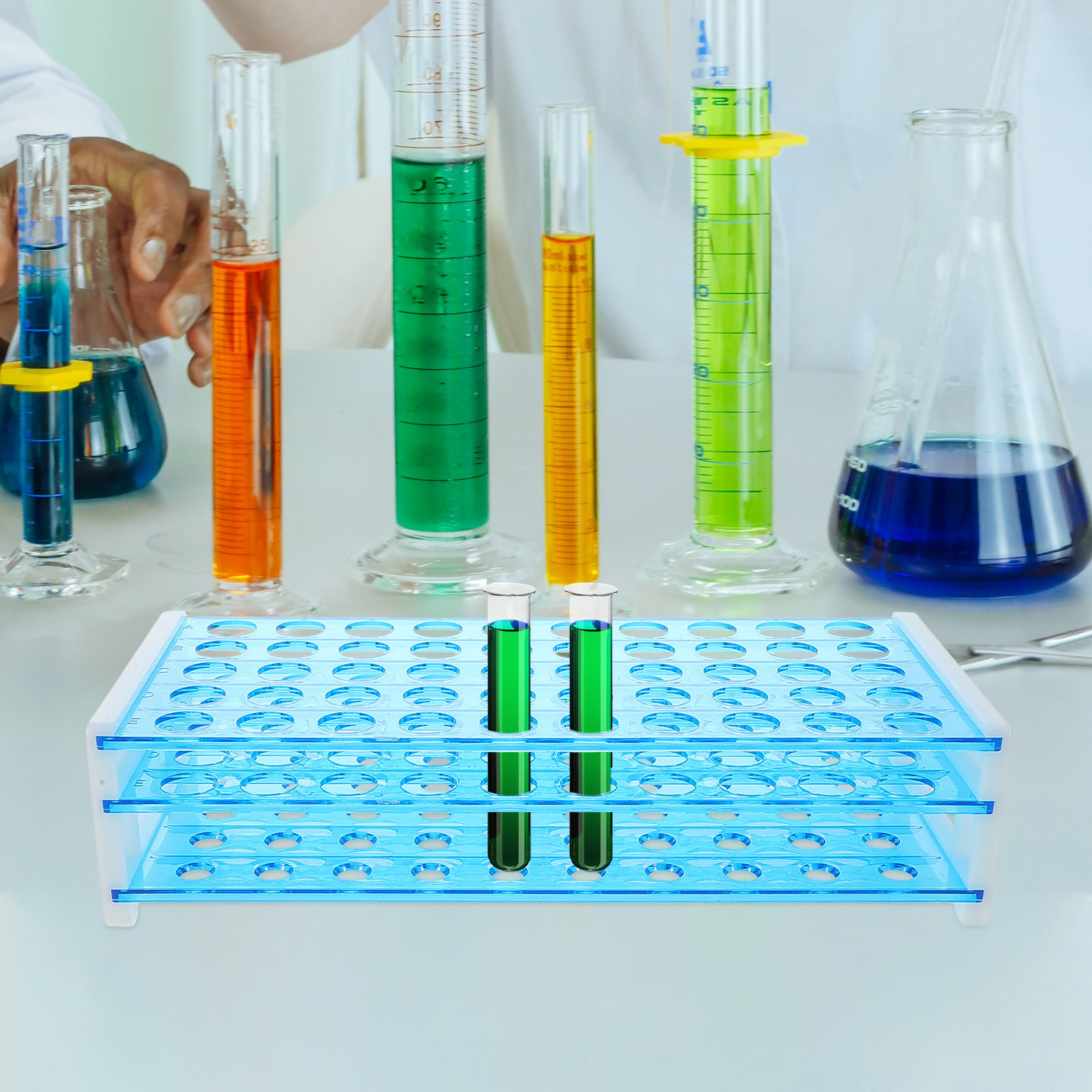 Science Experiment - Подставка для пробирок на 50 отверстий,