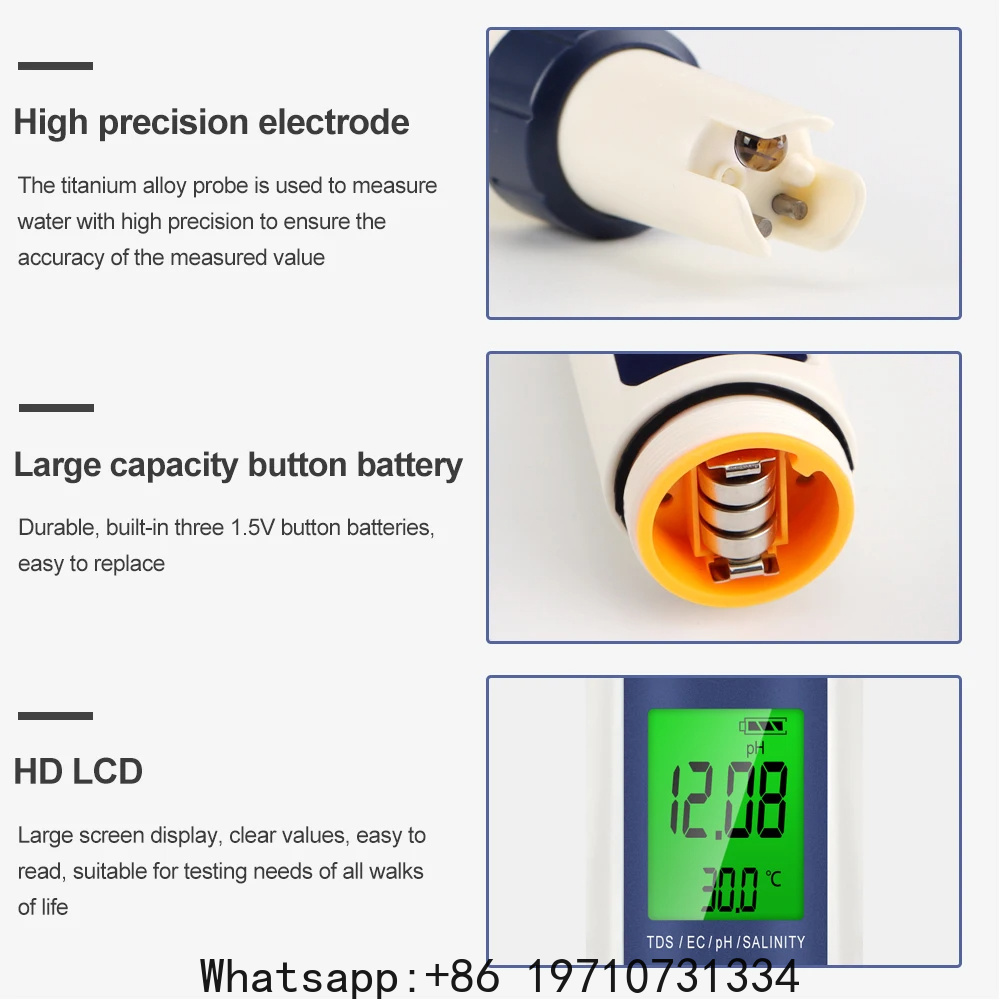 Цифровой измеритель pH 5-в-1:  – обзор и цена Water Testing Kit