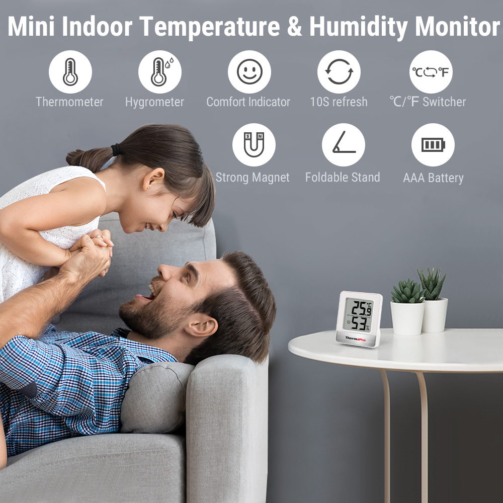 ThermoPro TP-49 – миниатюрная  – обзор и цена Weather Station Indoor