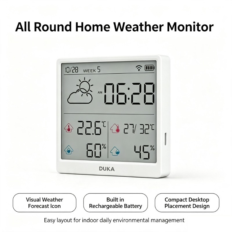 DUKA TH3 Wi-Fi умный датчик те – обзор и цена Weather Station Indoor