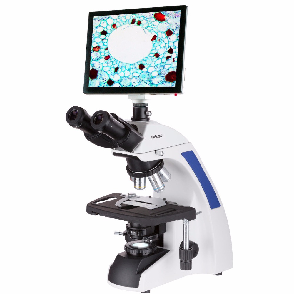 Тринокулярный компаундный микр – обзор и цена Amscope Microscope Compound 40X-1000X