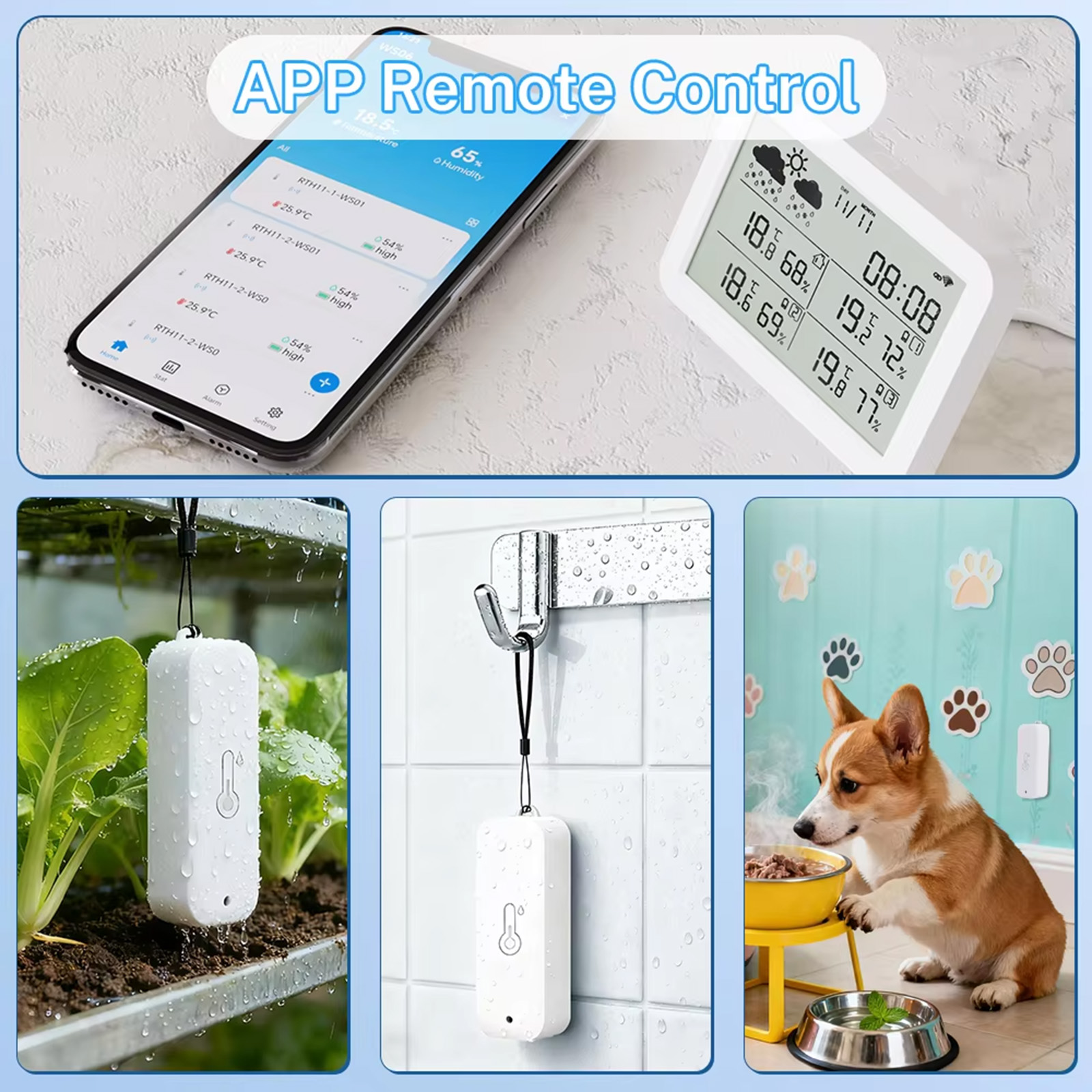Метеостанция Tuya WiFi+RF433,  – обзор и цена Weather Station Indoor